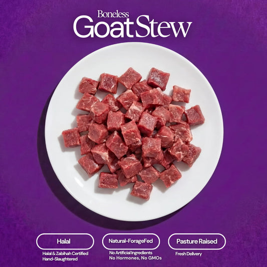 Boneless Goat Stew (1 lb)