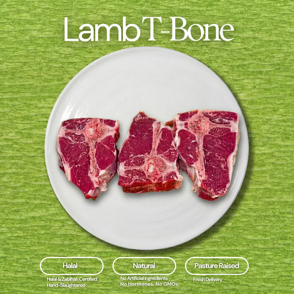 Lamb T-Bone ( 3 pcs, 10 oz.)