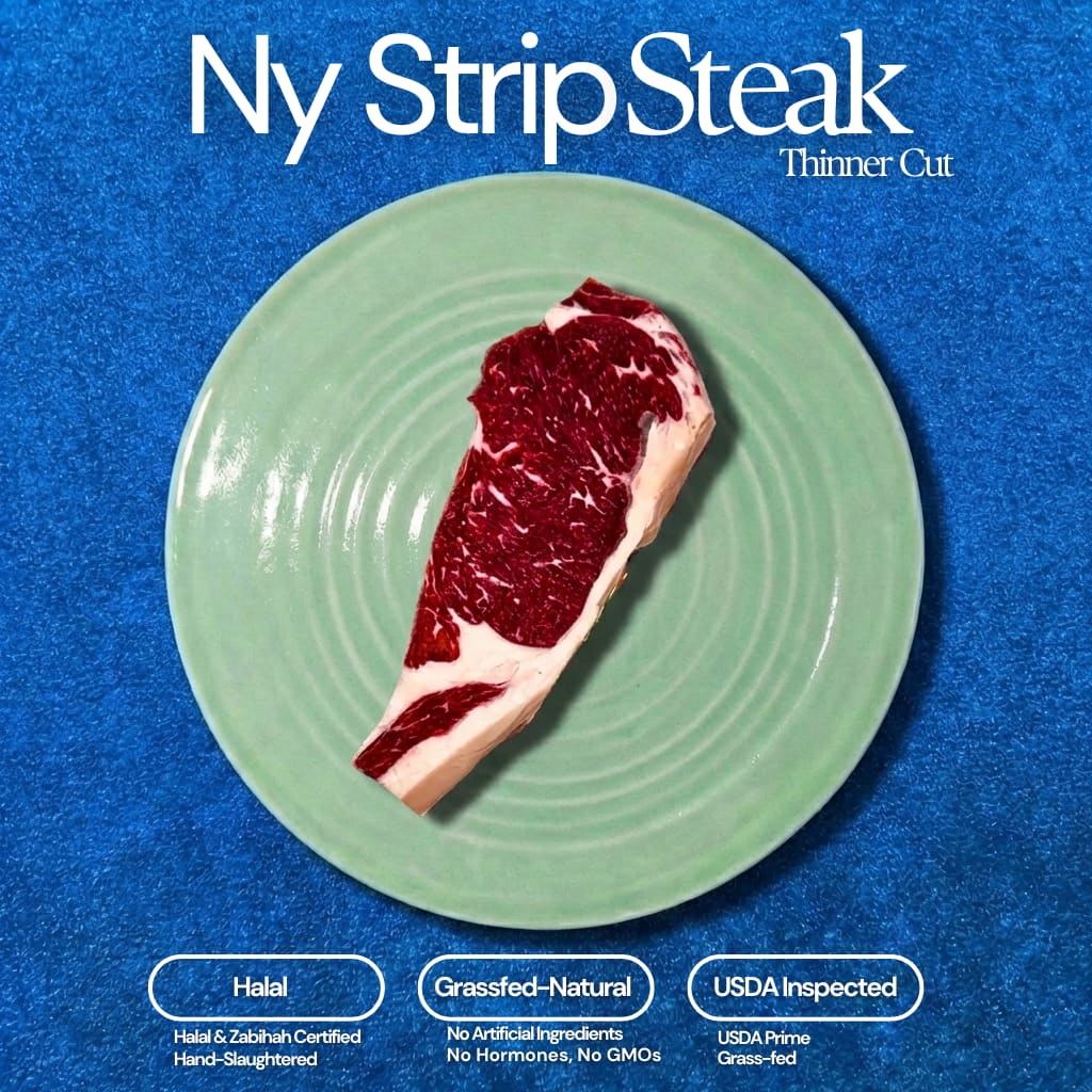 NY Strip Steak (Thin-Cut, 10–11 oz)